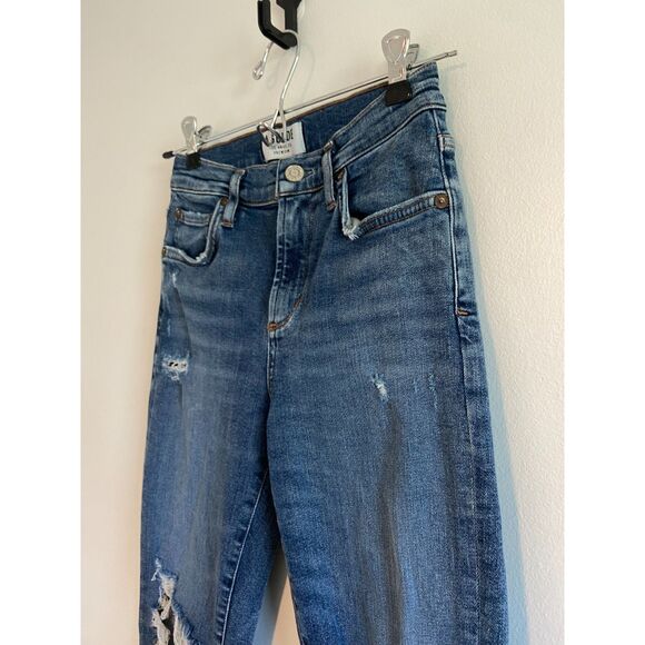 AGOLDE Sophie High Rise Skinny Crop in "spite" Size 25 - Picture 3 of 6